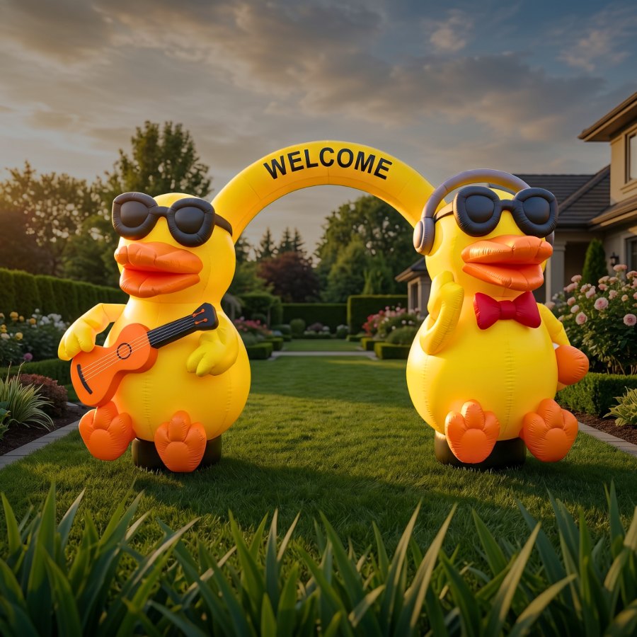 Yellow Duck Inflatable Arch