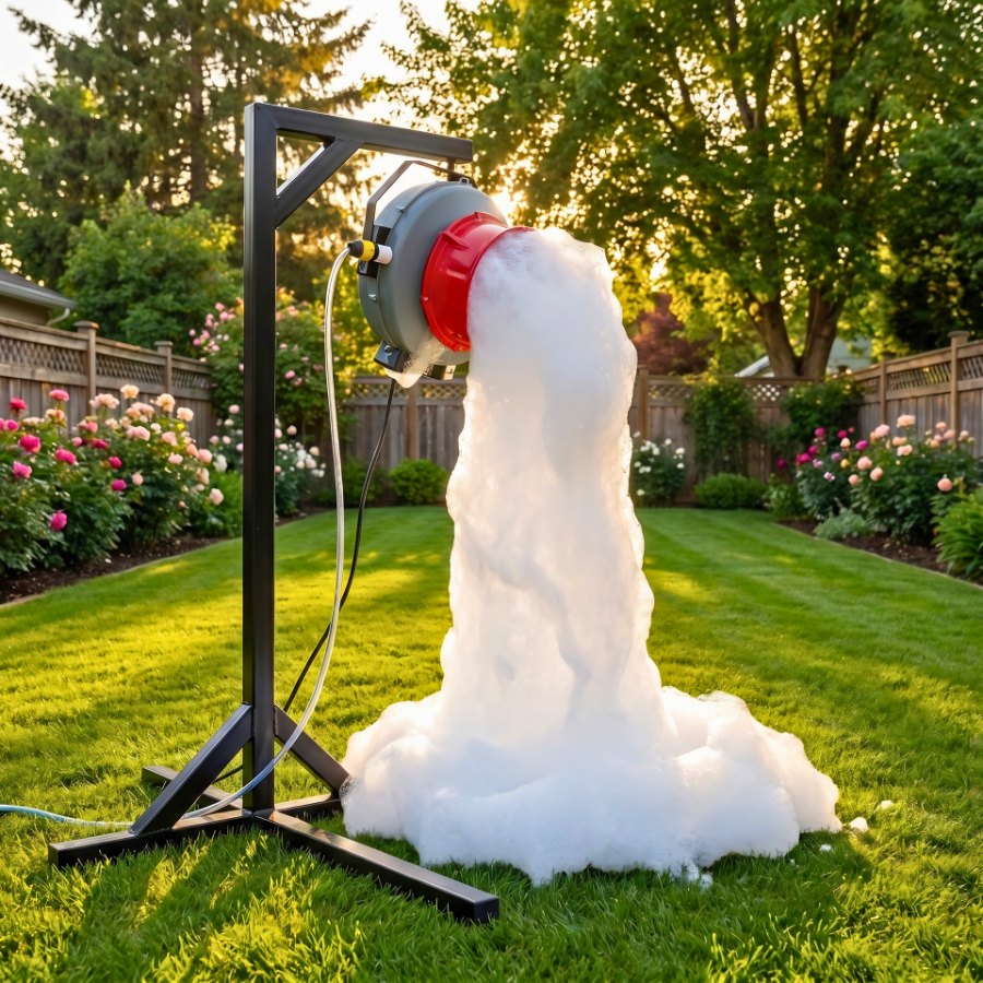 Foam shower device